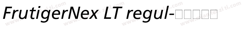FrutigerNex LT regul字体转换